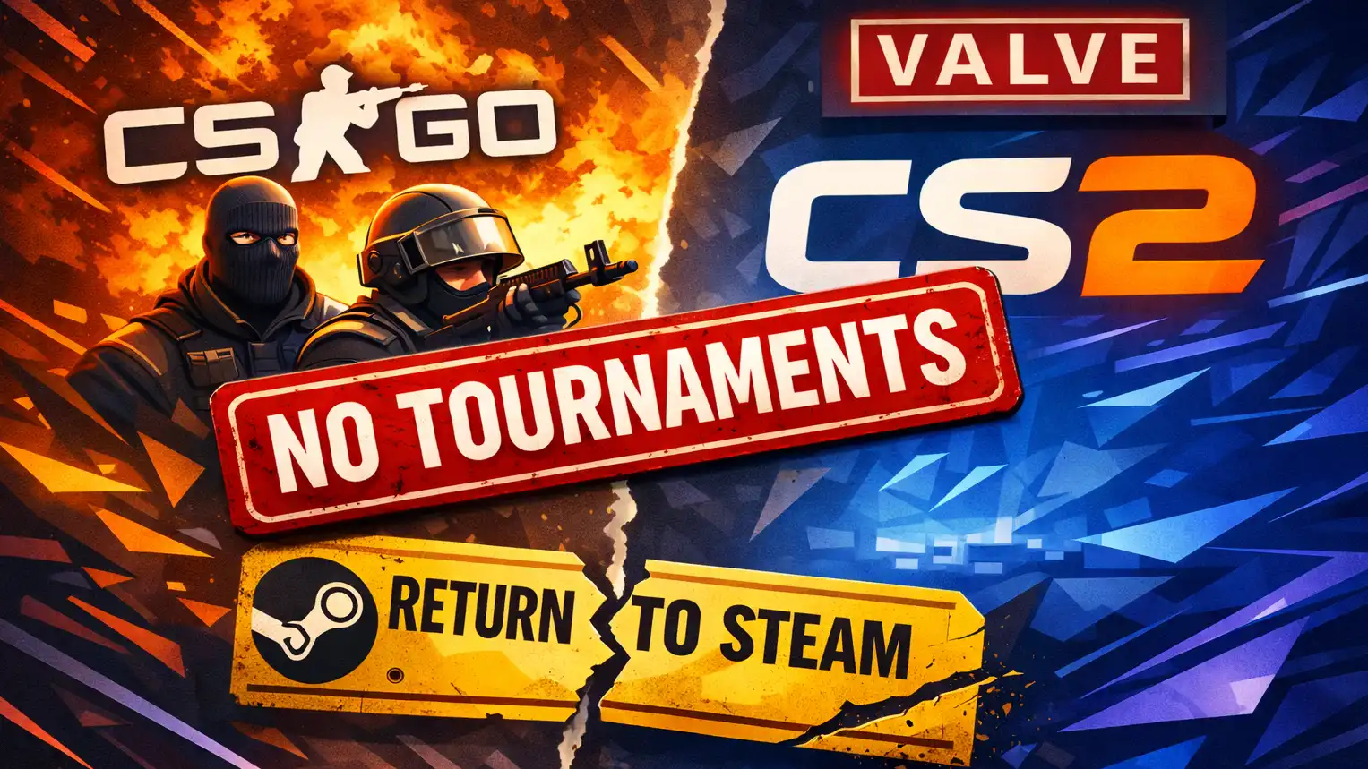 Valve Will Not Allow Major CS:GO Tournaments Despite the Game Returning to Steam